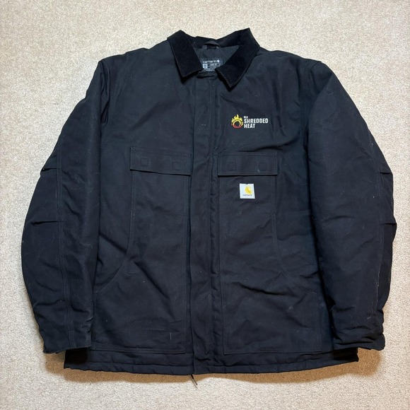 Carhartt Arctic Jacket 2XLT Black Duck Canvas Quilted Lined Workwear C003-BLK